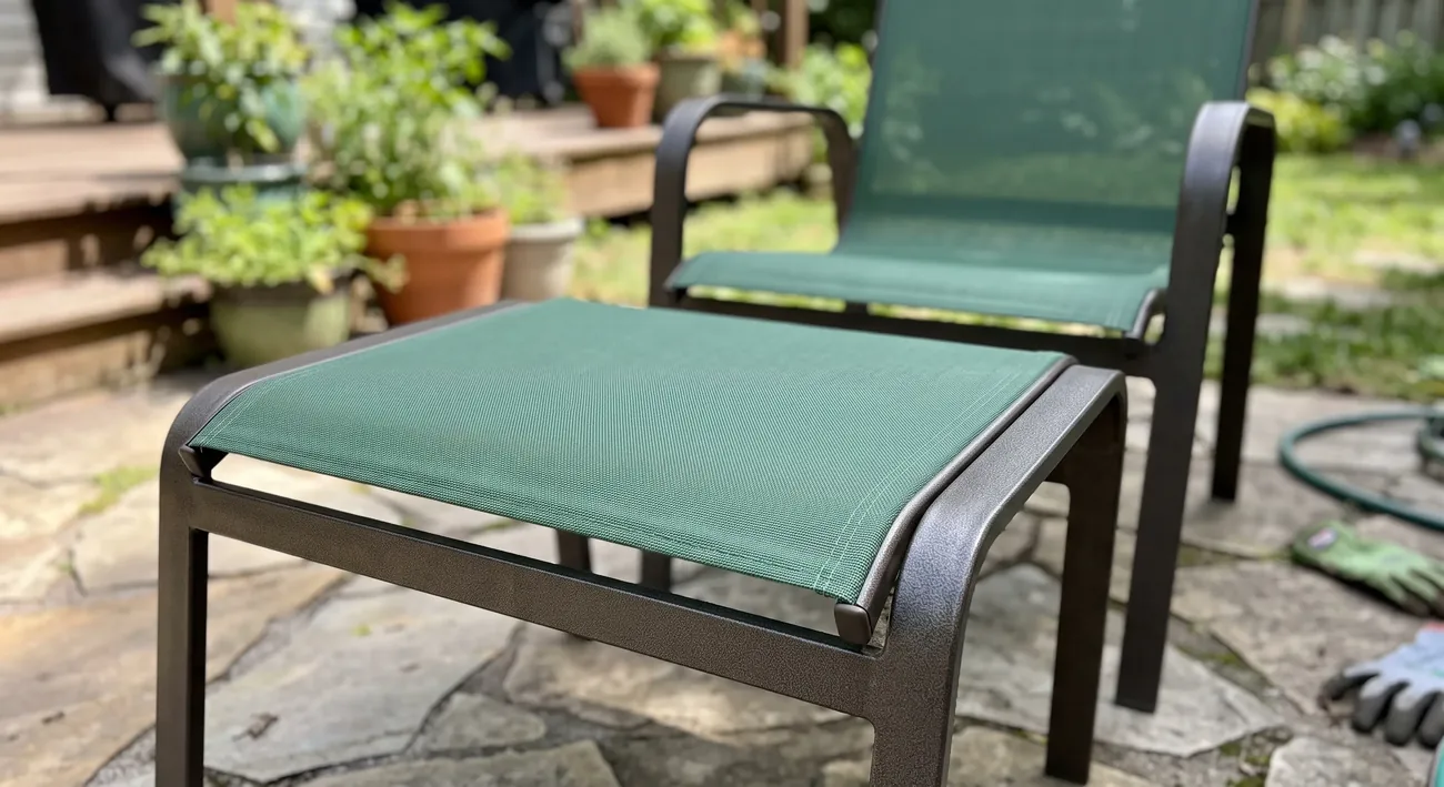 Custom replacement ottoman sling render