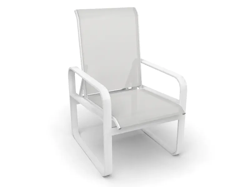 Two-piece chair sling in White Mesh