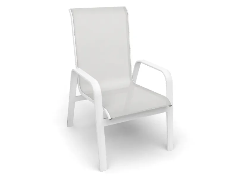 One-piece chair sling in White Mesh